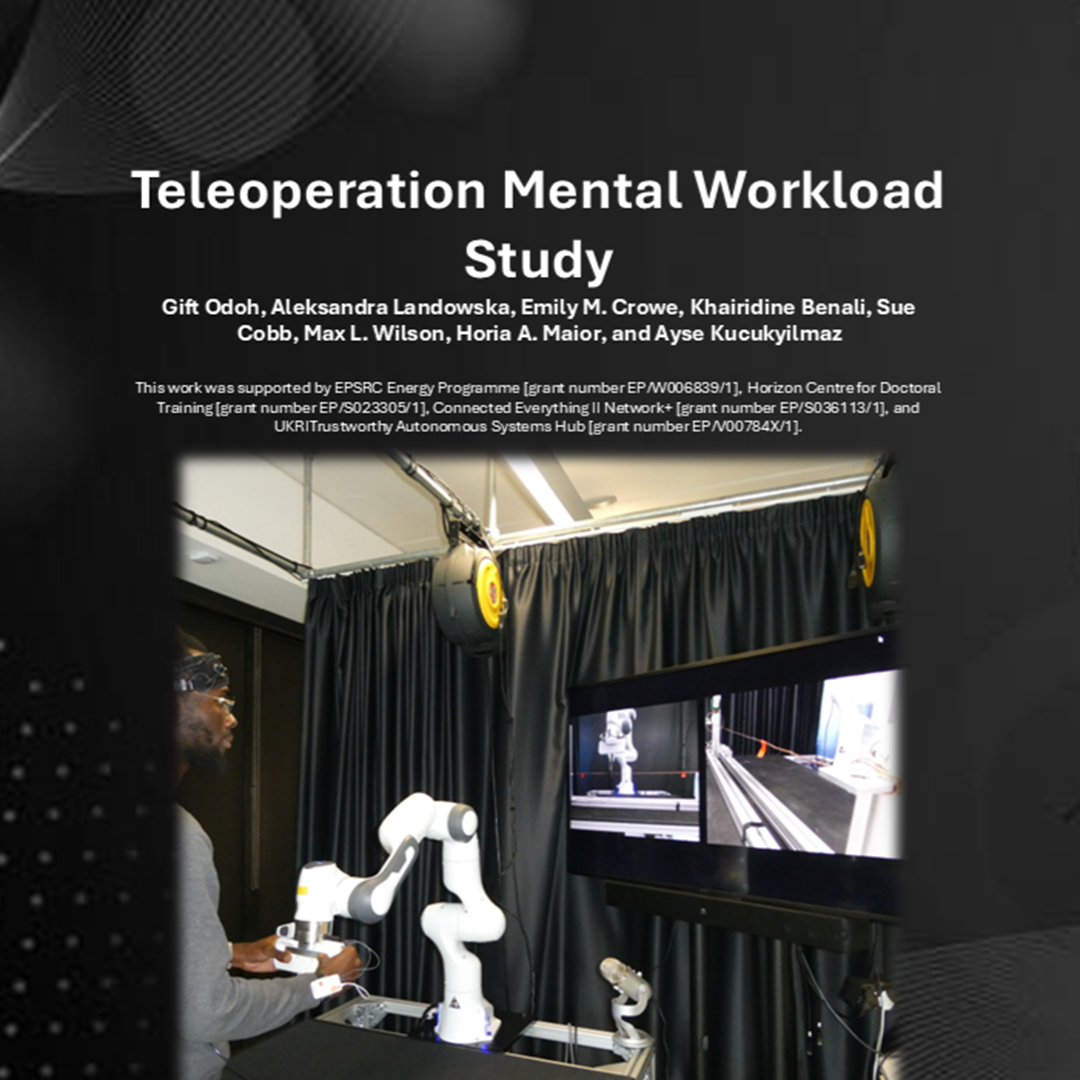 A study of mental workload in teleoperation